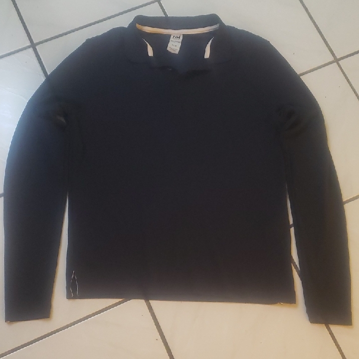 Brand New Helly Hansen Shore Model Navy Polo Cream Trim Quick Drying